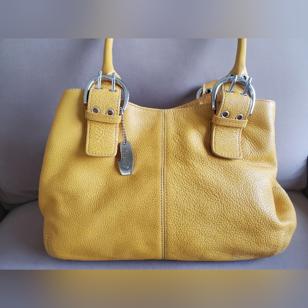 TIGANELLO Mustard Leather Handbag